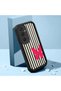 Samsung Galaxy A25 Compatible Black Silicone Case with Black and White Stripes Butterfly Pattern, Camera Protection, Shock Absorption - 2