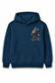 Boy's Hooded Printed Sweatshirt – Casual Hoodie with Kangaroo Pocket - 2