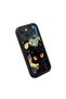 iPhone 13 Compatible Black Silicone Case Starry Night Black Cat Pattern Camera Protected Shock Absorbing - 4