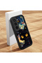 Infinix Hot 60 Pro Plus Compatible Black Silicone Case Starry Night Black Cat Pattern Camera Protected Shock Absorbing - 2
