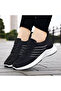 Women's Black Cutout Chunky Lace-Up Sneakers - 4
