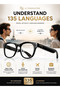 G1 AI Smart Glasses 8MP Camera WiFi Bluetooth Voice Assistant Translation Music Glasses Black - 3