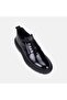Men's Black Lace-Up Flexible Ankle Patent Leather Classic Shoes - 7