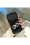 iPhone Xr Compatible Black Silicone Case Fitness Dumbbell Motivational Pattern Camera Protected Shock Absorbing