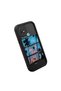 Oppo A15/A15S Compatible Black Silicone Case Three-Compartment Palm Sunset Landscape Pattern Camera Protection Shock Absorption - 3