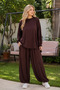 Women's Crew Neck Casual Loose Fit Set