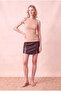 Women's Cotton Mink Beige Sleeveless Crew Neck Ribbed Undershirt Sanne - 5
