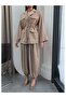 Drawstring Belted Jacket and Trousers Set - 4