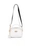 Pearl Charm Detailed White Handbag and Crossbody Strap Women's Bag
