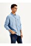 Classic Button Down Denim Gömlek - 3
