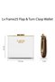 Women's Frame25 Small Bifold Wallet (White) - 7