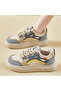 Women's Two-Tone Chunky Lace-Up Sneakers - 4