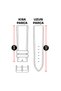 22mm Navy Blue Sport Crazy Nubuck Genuine Leather Watch Band Strap with Smart Pins - 6
