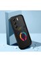Tecno Camon 40 Pro 5g(Cm7) Compatible Black Silicone Case Hipster Colorful Deer Pattern Camera Protected Shock Absorbing - 2