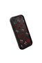 iPhone Xr Compatible Black Silicone Case Cherry-Ribbon-Flower Pattern Shock Absorbing with Camera Protection - 3