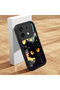 Infinix Zero 30 5g Compatible Black Silicone Case Starry Night Black Cat Pattern Camera Protected Shock Absorbing - 2