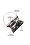 Women's Book Satchel Frame Bag (Off White) - 4