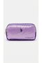 Children's Pencil Holder Pencil Case Double Compartment Zippered School Stationery Satin Logo Purple Lilac Plklk26112 - 2