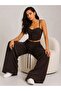 Brown Corset & Palazzo Pants Two-Piece Set - 3