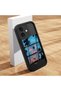 iPhone 16 Compatible Black Silicone Case Three-Compartment Palm Sunset Landscape Pattern Camera Protection Shock Absorbing - 2