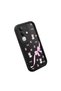 Vivo Y29 4g(V2434) Compatible Black Silicone Case Cat-Pink Ribbon Flower Pattern Camera Protected Shock Absorbing - 3