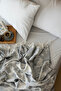 Molina Double Jacquard Blanket & Sheet Set Gray - 2