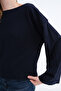 Kayık Neck Long Sleeve Basic T-Shirt B06046 - 3