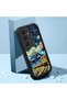 Samsung Galaxy S25 Fe Compatible Black Silicone Case Starry Night Train and Castle Pattern Camera Protection Shock Absorbing - 2