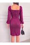 Women's Flowers Stylish Dress - 2