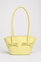 Lorin Bow Detailed Soft Leather Look Large Volume Women's Shoulder Bag Yellow