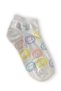 Women's 2 Pairs Seamless Cotton Bootie Socks Set - Ankle Length Colorful Emoji Socks - 2
