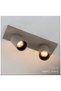 Gu10 Lampholder Matte Beige Dark Cream Double Spot Lamp 30 cm Directional Adjustable Movable Head Led Spot Surface Mounted Ceiling Chandelier Lighting