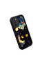 Oppo A54S Compatible Black Silicone Case Starry Night Black Cat Pattern Camera Protected Shock Absorbing - 3