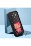 Samsung Galaxy S25 Compatible Black Silicone Case Pixel Kitty Heart-Dot Pattern Camera Protected Shock Absorbing - 2