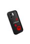 Infinix Smart 9 Compatible Black Silicone Case with Red Lipstick Pattern, Camera Protection, Shock Absorption - 3