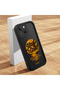 iPhone 15 Plus Compatible Black Silicone Case Sunset Beach Pattern Camera Protected Shock Absorbing - 3