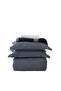 Alura Double Blanket & Duvet Cover Set Navy Blue - 6