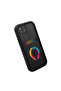 Redmi Note 11/Note 11S Compatible Black Silicone Case Hipster Colorful Deer Pattern Camera Protected Shock Absorbing - 4