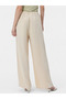 Pantaloni largi de damă, bej - 3