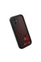 Samsung Galaxy A04E Compatible Black Silicone Case with Red Dots Ladybug-Star Pattern Camera Protection Shock Absorbing - 3