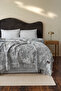 Molina Double Jacquard Blanket & Sheet Set Gray