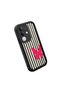 Vivo Y29 4g(V2434) Compatible Black Silicone Case Black-White Striped Butterfly Pattern Camera Protected Shock Absorbing - 3