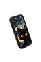 iPhone 12 Pro Compatible Black Silicone Case Starry Night Black Cat Pattern Camera Protected Shock Absorbing - 3
