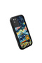 Samsung Galaxy S20 Fe 4G/5G Compatible Black Silicone Case Starry Night Train and Castle Pattern Camera Protection Shock Absorbing - 3