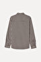 Men's Brown Plaid Regular Fit Long Sleeve Shirt - 2