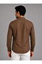 Regular Slim 100% Cotton Linen Textured Shirt with Stylish Collar for Men - 3