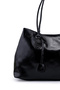 Faux Leather Magnet Closure Women's Handbag Diaz Black Patent Leather - 2