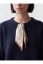 Ozmarka New Season Navy Blue Women's Knitwear Sweater with Scarf Collar - 3
