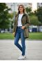 Women's Plus Size Spring Khaki Trench Coat 80 cm - 2