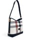 White - Navy Blue Plaid Women's Shoulder Bag Sp1286 - 5